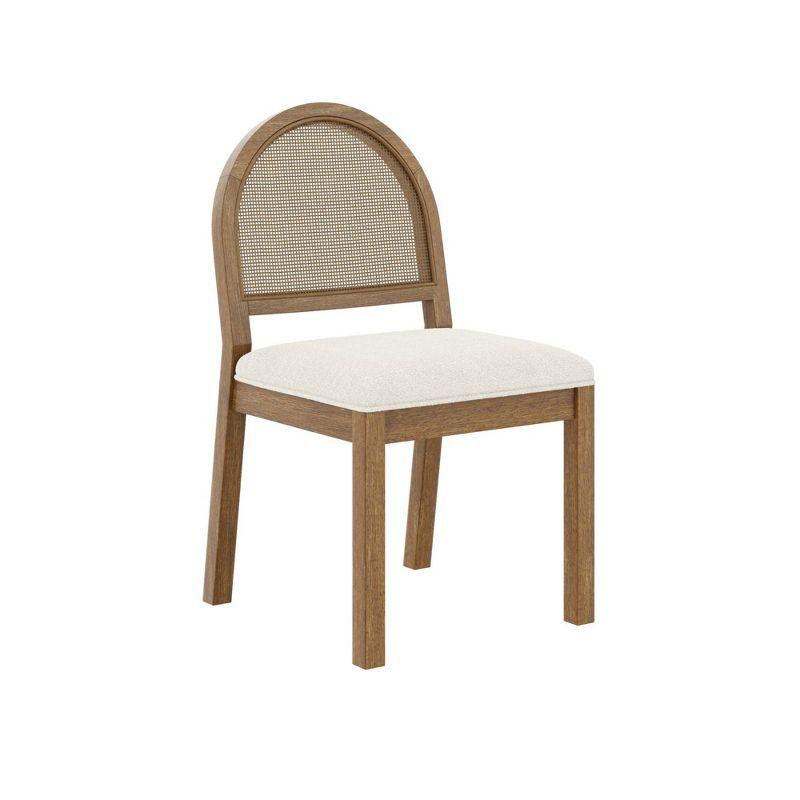 Nathan James Bailey Boucle Dining Chair Light Brown