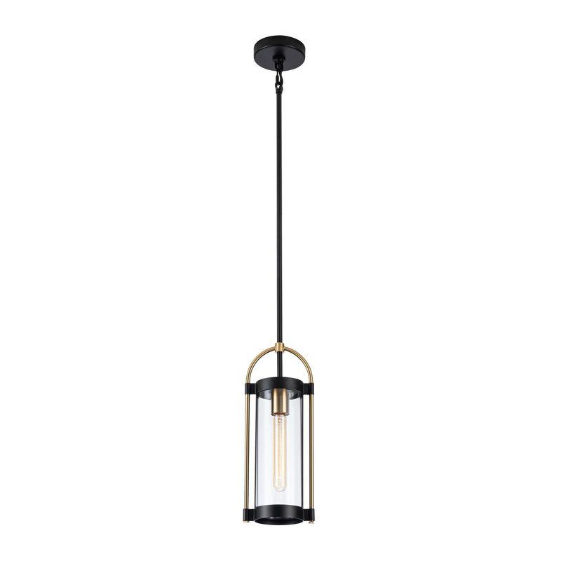 Artcraft Lighting Gem 1 - Light Pendant in  Black/Brushed Brass