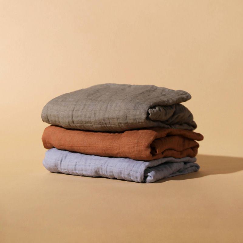 Dewdrop Muslin Mini Crib Sheet