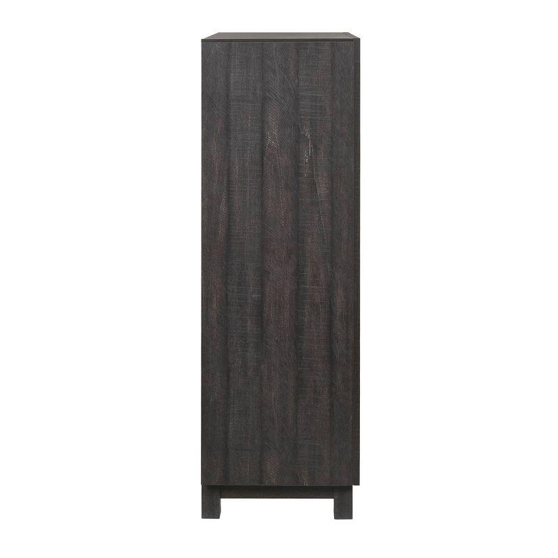 4 Drawer Harrison Chest Walnut - Picket House Furnishings: Vertical Storage, Particle Board Frame, Veneer Surface