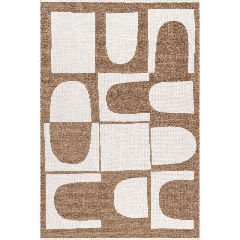 Nuloom Odilia Geometric Machine Washable Indoor Area Rug