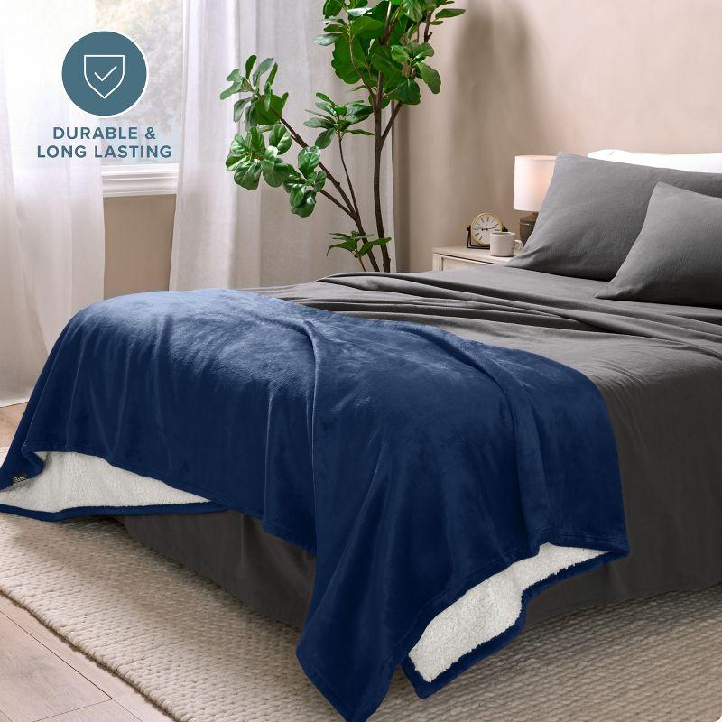 Bare Home Sherpa Fleece Blanket