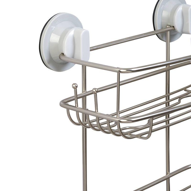 Stainless Steel Dual Mount Suction Shower Caddy