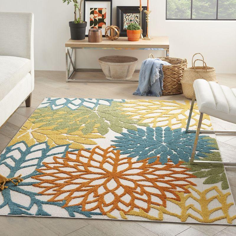 Nourison Aloha Floral Bloom Indoor Outdoor Rug