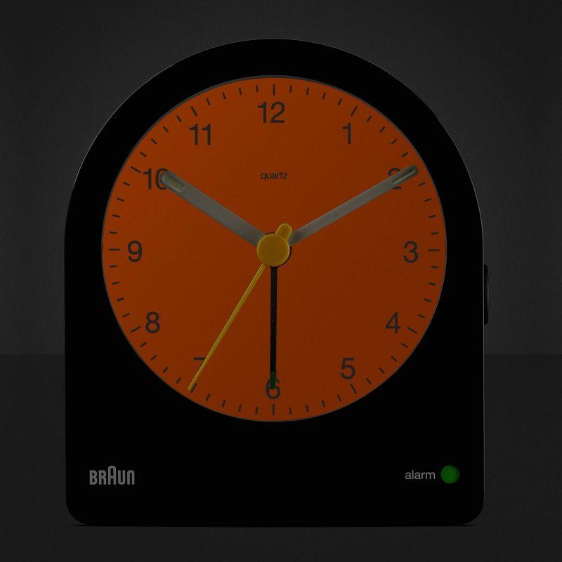 Braun Classic Analog Alarm Clock: Quiet, Luminous Hands, for Bedroom & Travel