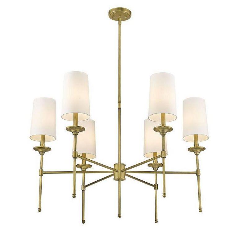 Z-Lite Emily 6 - Light Chandelier in  Rubbed Brass