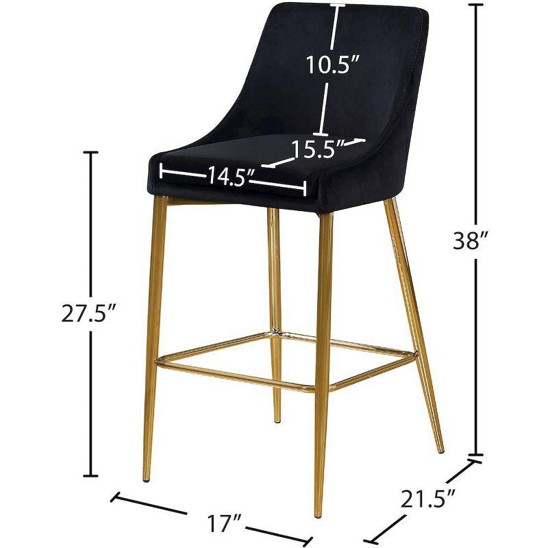 Ellenberger Upholstered Counter Stool with Metal Frame