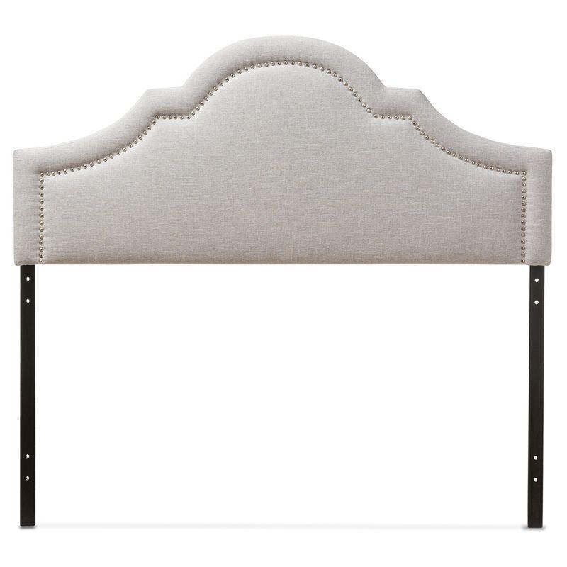 Baxton Studio Queen Rita Modern And Contemporary Fabric Upholstered Headboard Grayish Beige: Wood Composite Frame, Polyester Fill
