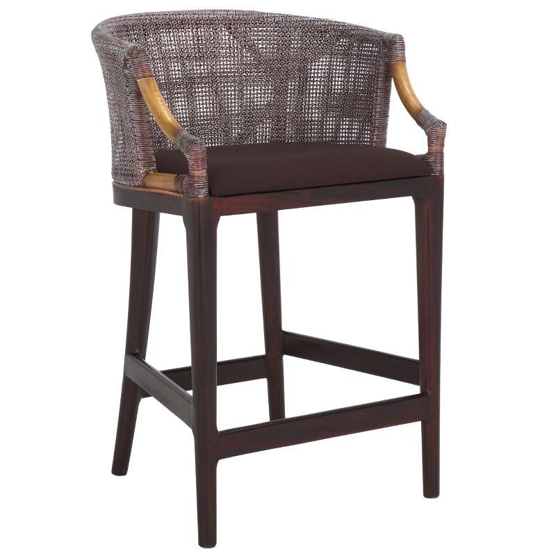 Brando Counter Stool - BST4000 - Brown/Brown - Safavieh