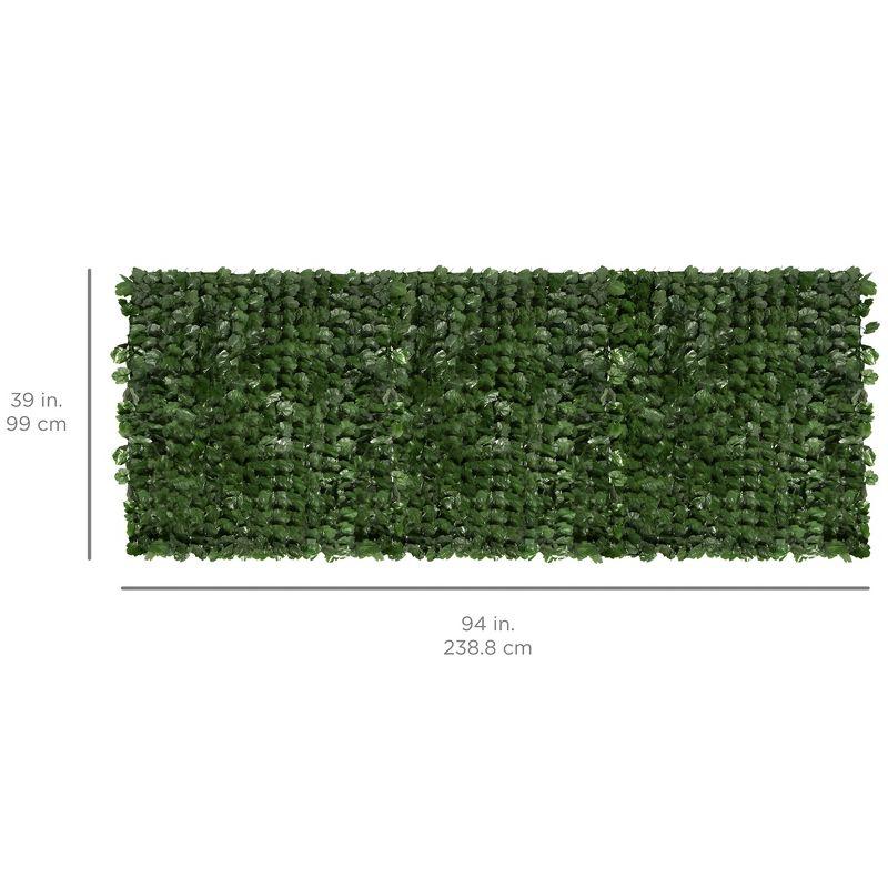 Green 41'' Artificial Ivy Privacy Fence Screen