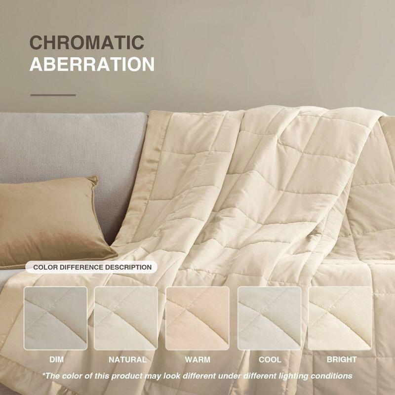 Madison Park Lightweight Down Alternative Blanket with Satin Trim