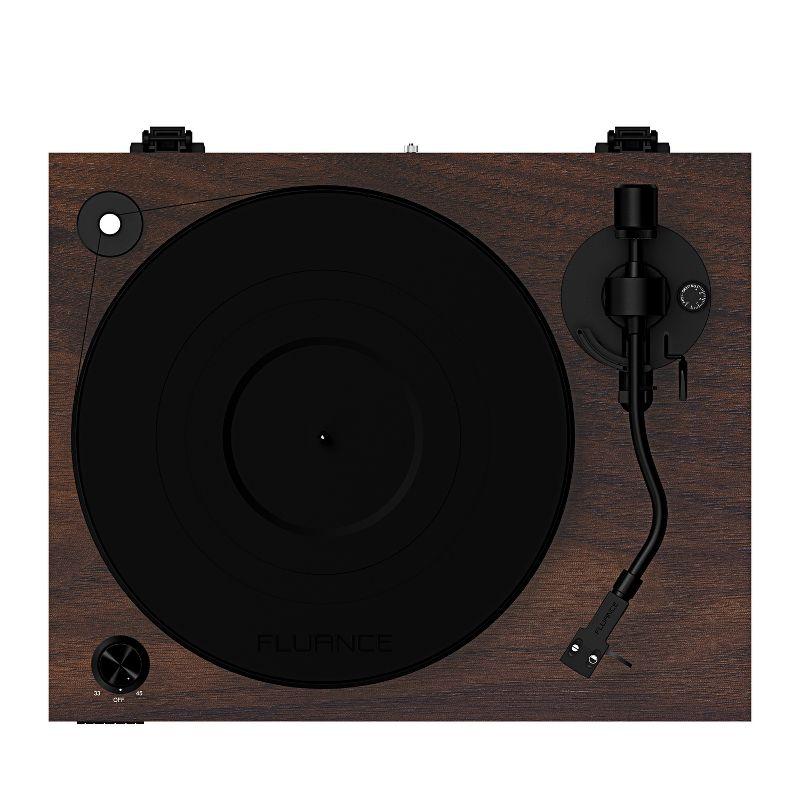 Fluance RT84 Reference High Fidelity Vinyl Turntable Record Player with Ortofon 2M Blue Cartridge & Speed Control Motor - Walnut