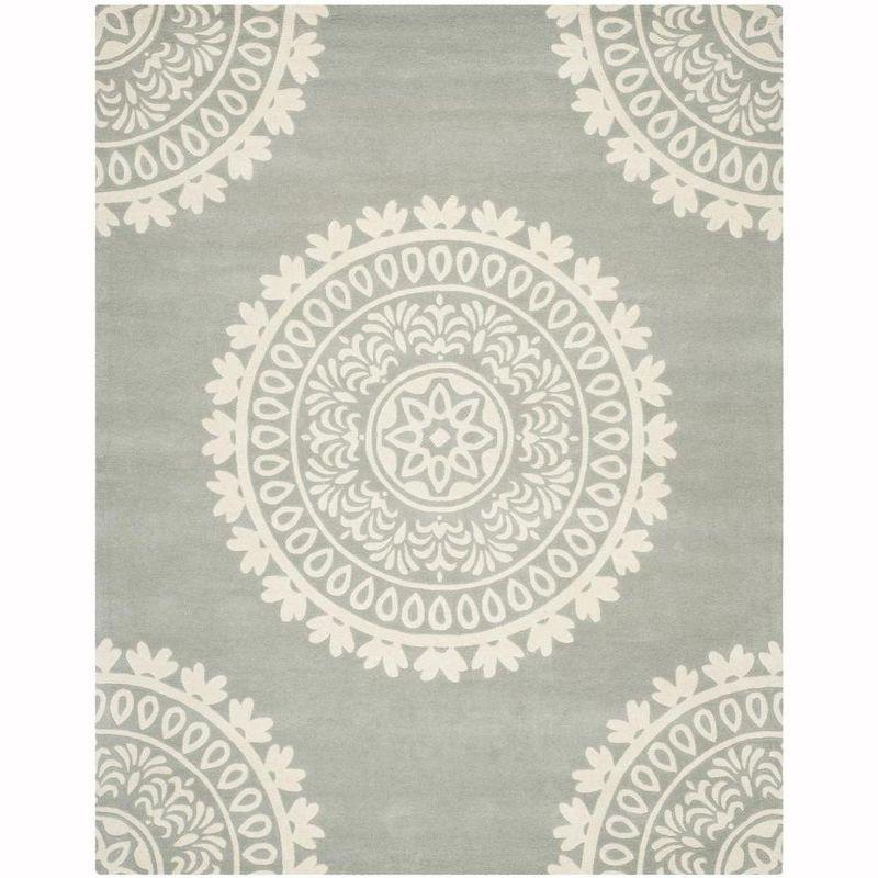 Bella BEL122 Hand Tufted Area Rug - Grey/Ivory - 8'x10' - Safavieh.