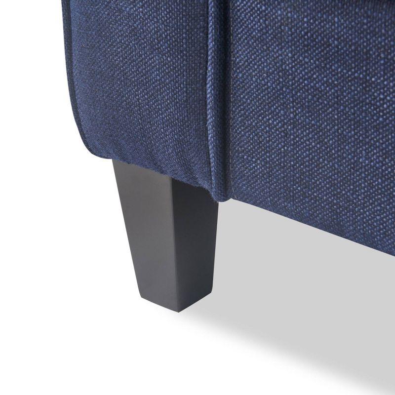 Serta Copenhagen 73" Rolled Arm Sofa, Easy Care Fabric, Soft Pillow Back, Pocket Coil Seat Cushions