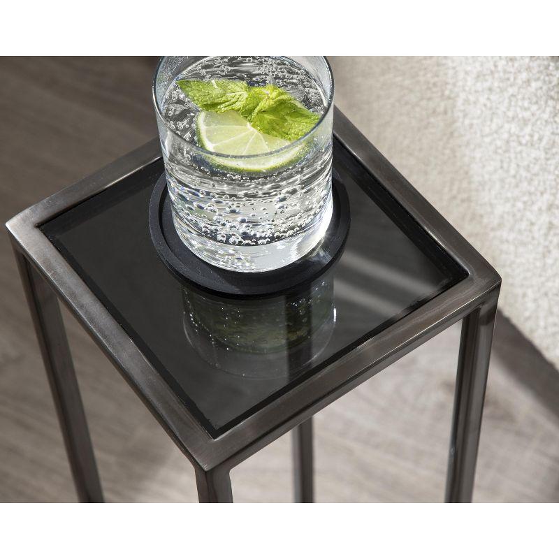 Kate and Laurel Jaspur Square Metal End Table