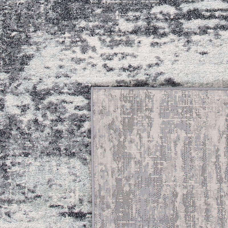 Evoke EVK272 Power Loomed Indoor Area Rug - Ivory/Grey - 5'3"x5'3" - Safavieh