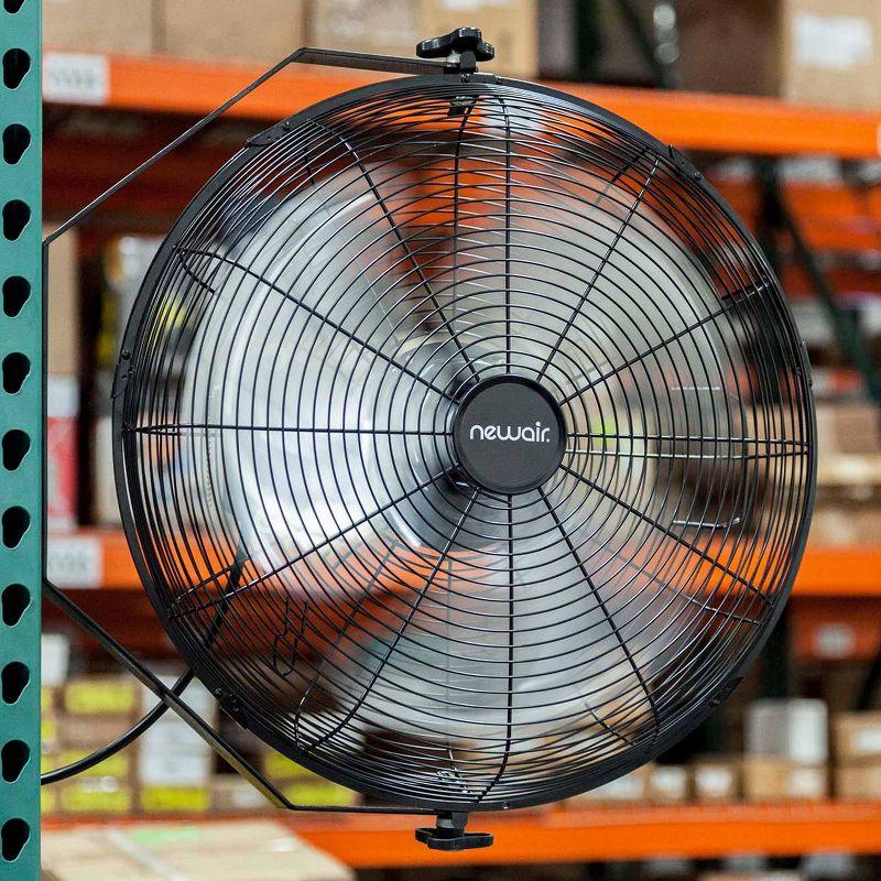 Newair Newair 18" High Velocity Wall Mount Fan, Heavy Duty Outdoor Fan, Adjustable Tilt and 3 Speeds up to 4012 CFM, Pull Chain Switch