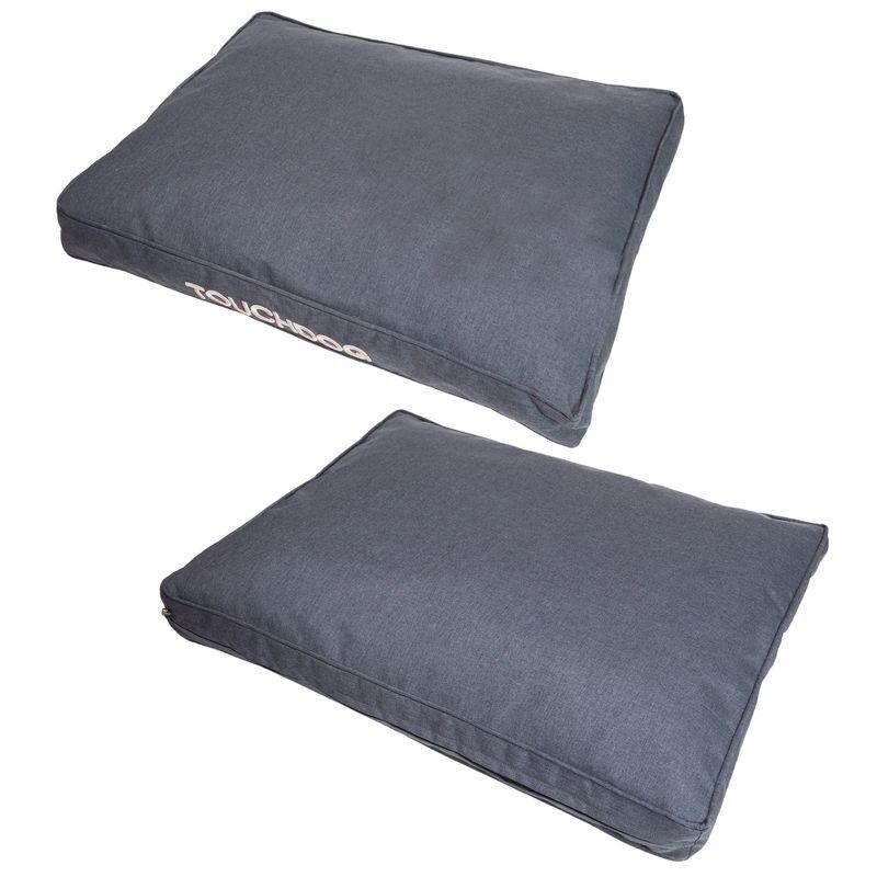 Small Charcoal Gray Water-Resistant Raised Dog Mat