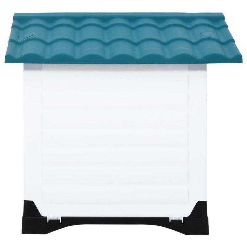 VidaXL Dog House Blue 35.6"x26.8"x26" Polypropylene