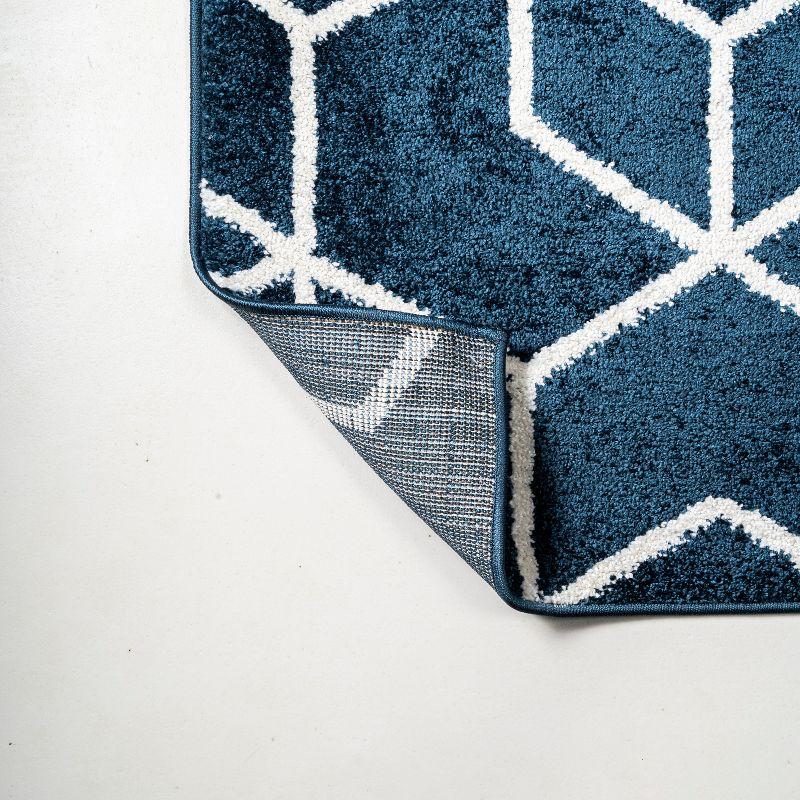 Tumbling Blocks Modern Geometric Area Rug - JONATHAN Y