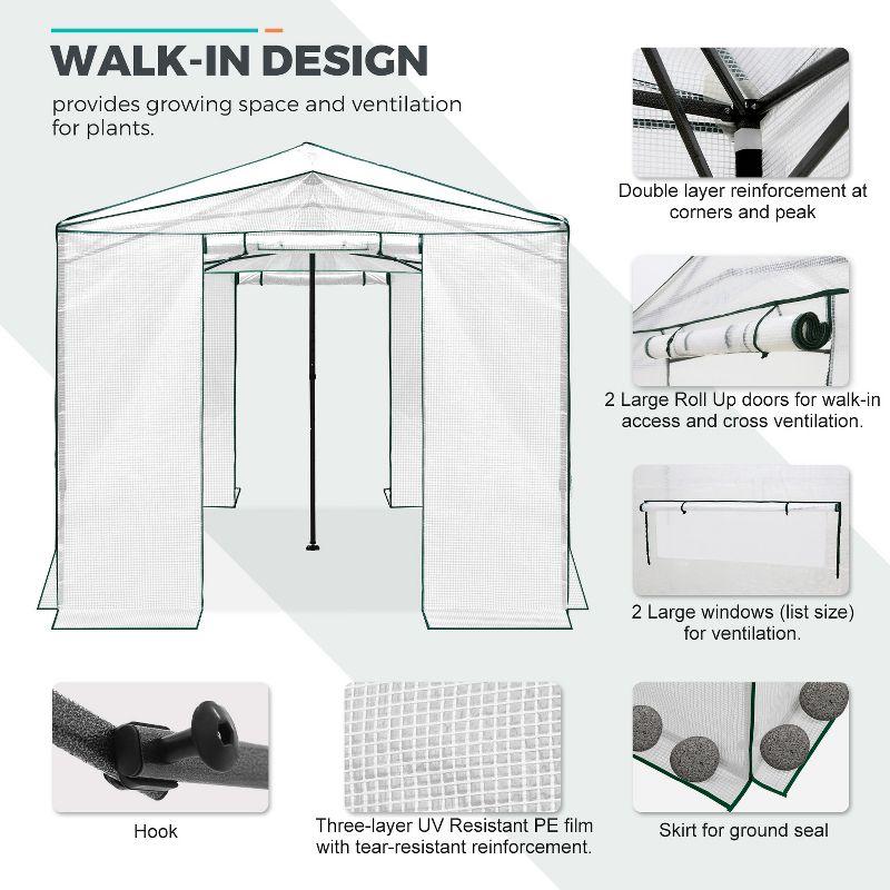 EAGLE PEAK Pop Up Greenhouse 8' W x 12' D Greenhouse