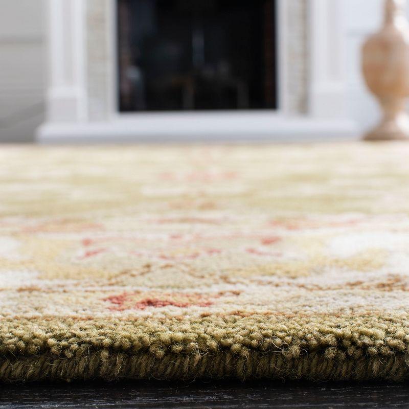 Anatolia AN562 Hand Tufted Indoor Area Rug - Moss/Ivory - 4'x6' - Safavieh