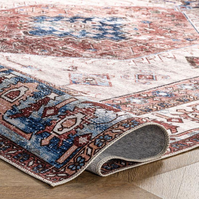 Nuloom Eliza Machine Washable Traditional Medallion Indoor Area Rug