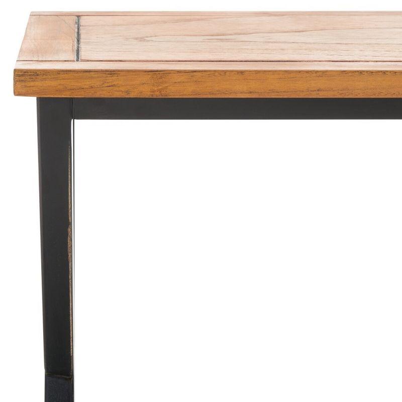 Jack Tray Tables - Black/Oak - Safavieh.