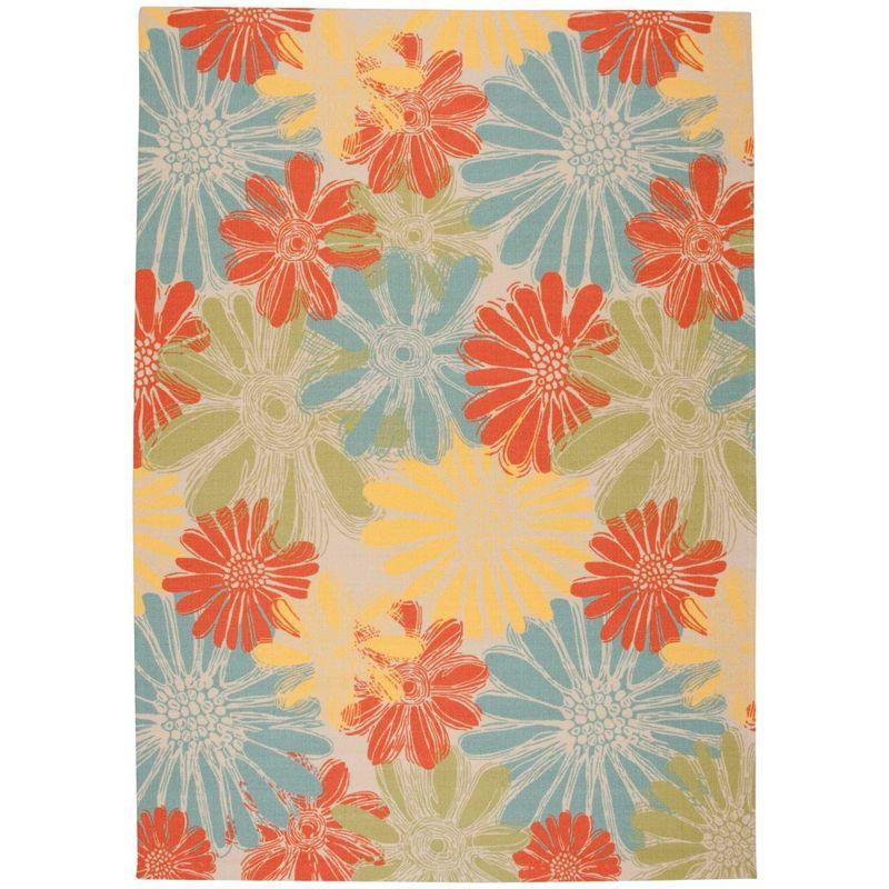 Nourison Home & Garden Ivory Indoor/Outdoor Area Rug RS022 7'9" x 10'10"