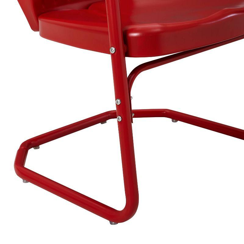 Ridgeland 2pk Outdoor Chairs - Red - Crosley