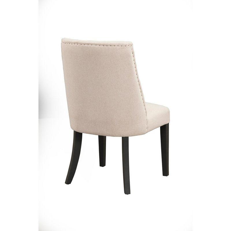 Manchester Parsons Cream Upholstered Dining Chairs Set of 2