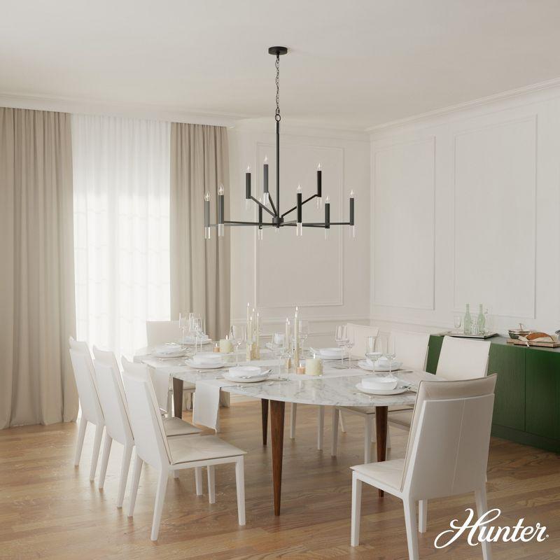 Sunjai 9 Light 2-Tier Sputnik Modern Linear Chandelier