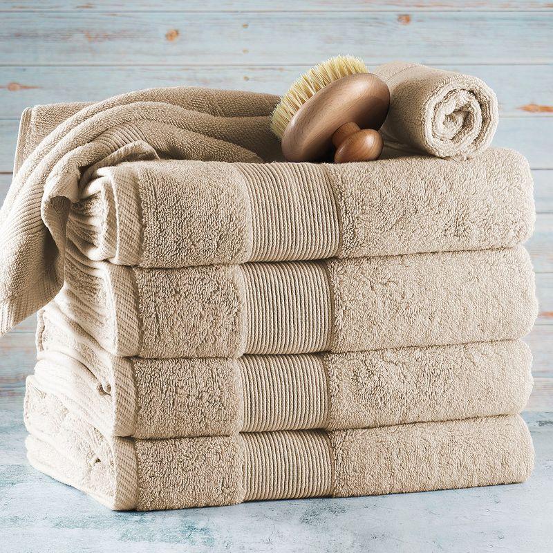 Hearth & Harbor 100% Cotton Towel Sets for Body and Face