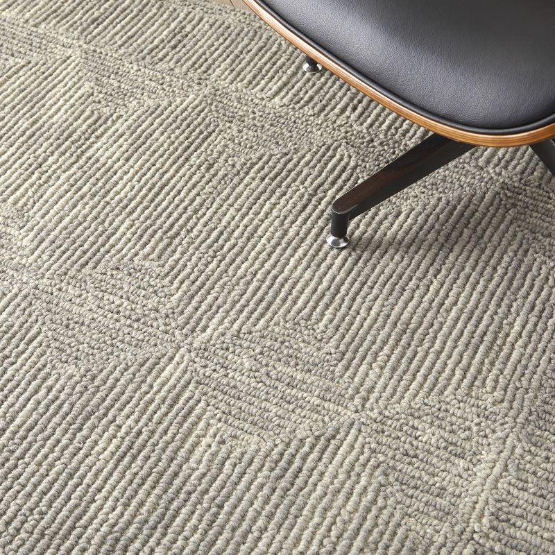 Nourison Vail Contemporary Indoor Area Rug Grey 5'3" x 7'3"