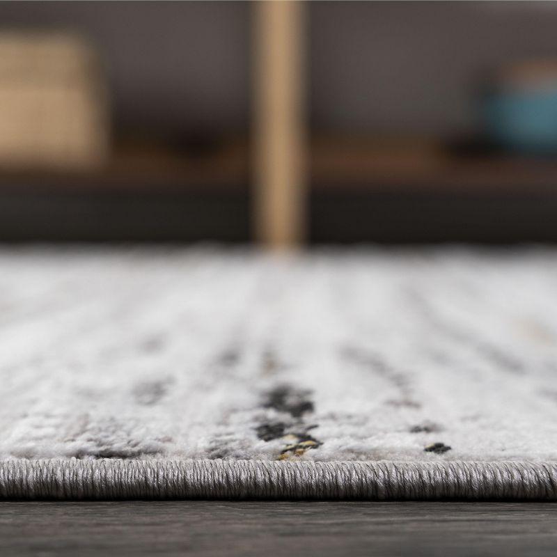 2'x10' Loom Modern Strie'  Runner Rug, Gray/Black - JONATHAN Y