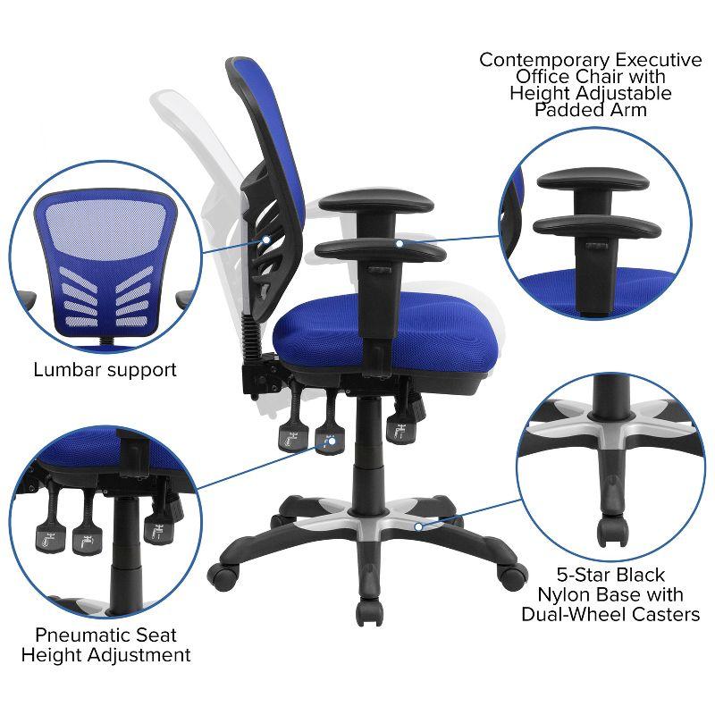 Flash Furniture Siyer Mid-Back Mesh Ergonomic Office Chair with Adjustable Arms by Flash Furniture