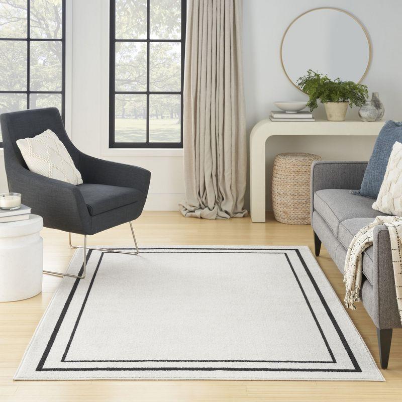 Nourison Essentials Bordered Indoor Outdoor Area Rug