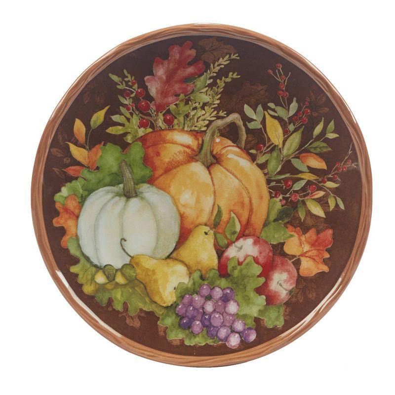 Certified International Set of 4 Harvest Blessings Dessert Plates