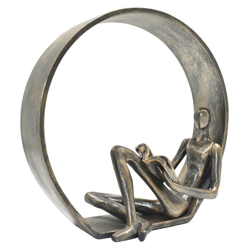 Lifestyle Group Distribution Adam & Friends Home Decor Encirlced Reader Sculpture | 1-Piece