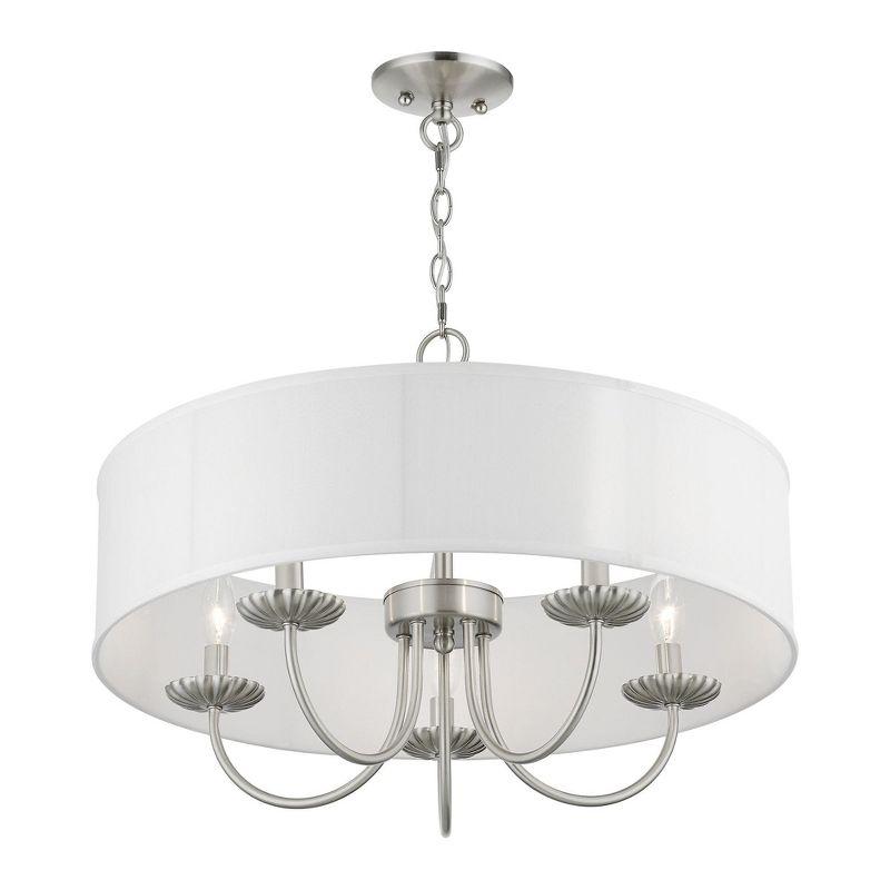 Livex Lighting Brookdale 5 - Light Pendant in  Brushed Nickel