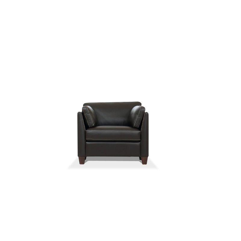 36" Matias Chair Chocolate Leather - Acme Furniture