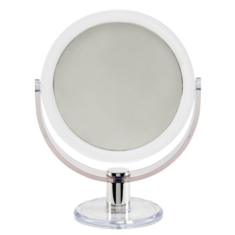 7" Vanity Rubberized 1X-10X Magnification Mirror - Home Details