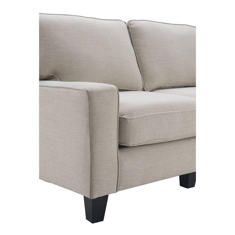 Serta Palisades 73" Track Arm Sofa, Easy Care Fabric, Soft Pillow Back, Pocket Coil Seat Cushions