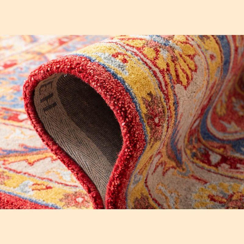 Antiquity AT503 Hand Tufted Area Rug - Red/Blue - 8'x10' - Safavieh.