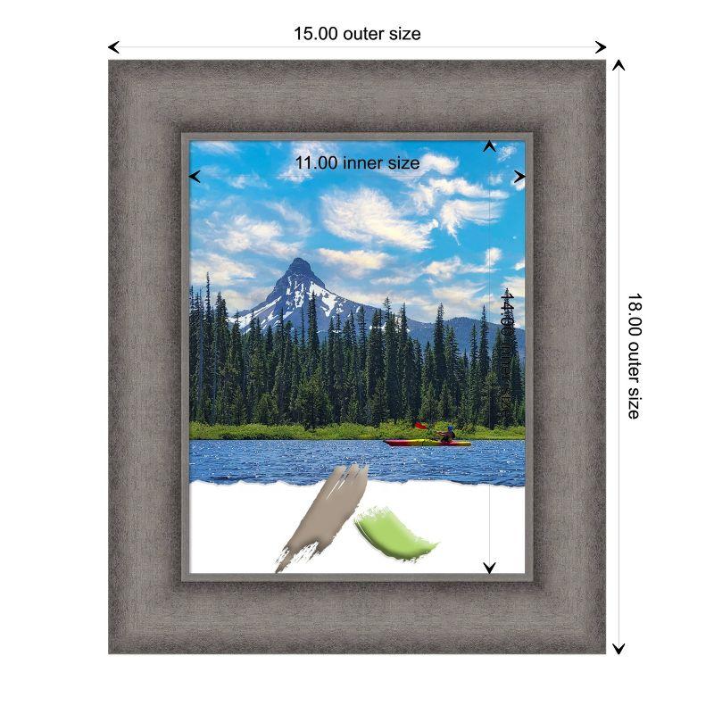 Amanti Art Burnished Concrete Wood Picture Frame Opening Size 11x14 in.