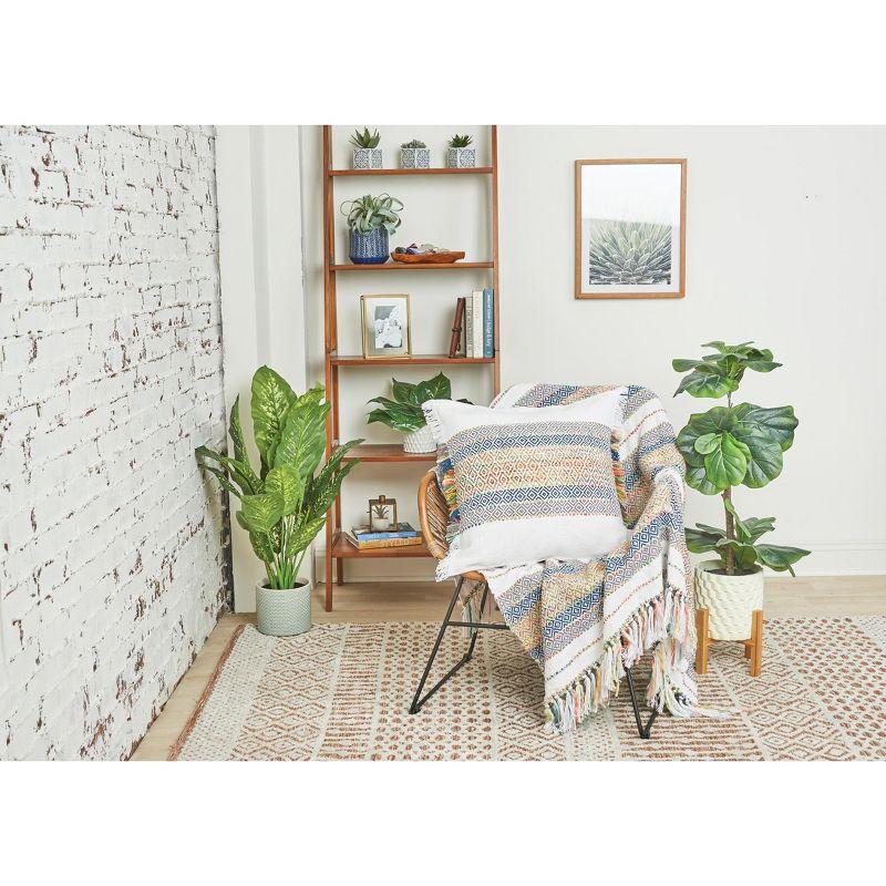 carol & frank Ashley Geometric Cotton Blend Throw Pillow