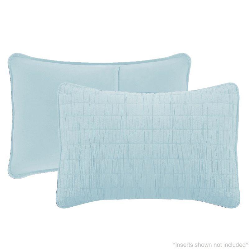 Swift Home Ultra Soft Crinkle Washed Microfiber 3-Piece Quilt Set