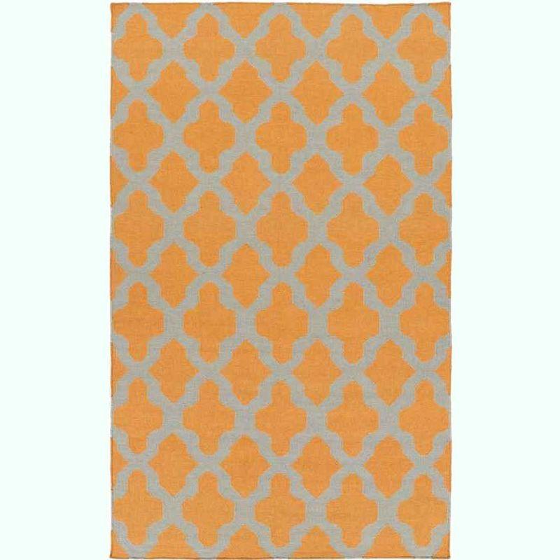 Mark & Day Woold 2'x3' Rectangle Woven Indoor Area Rugs Orange/Grey