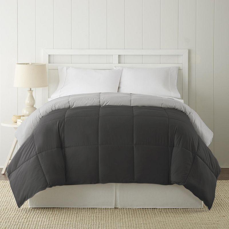 Modern Threads Modern Threads Sanctuary by PCT Down Alternative Microfiber Quilted Reversible Comforter & Duvet Insert - Soft, Comfortable Alternative to Goose Down - Bedding for All Seasons