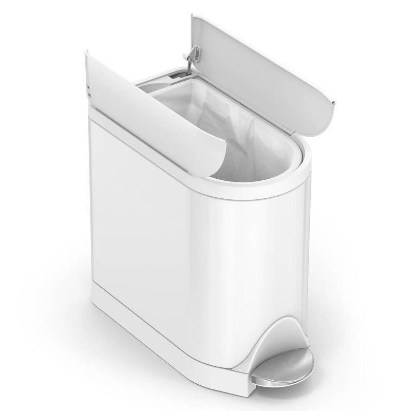 simplehuman 10L Butterfly Steel Step Trash Can